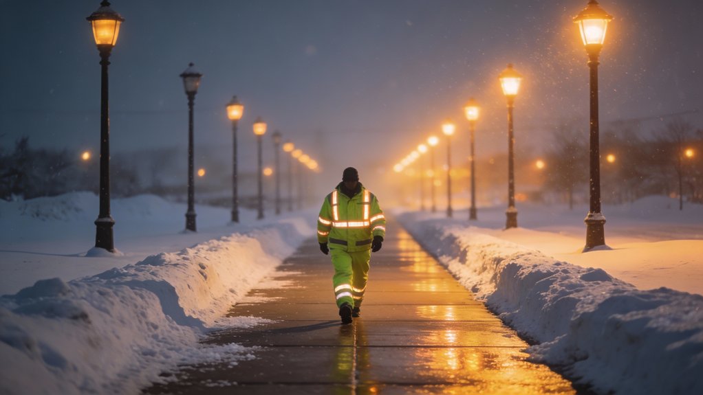 safe cleared well lit paths