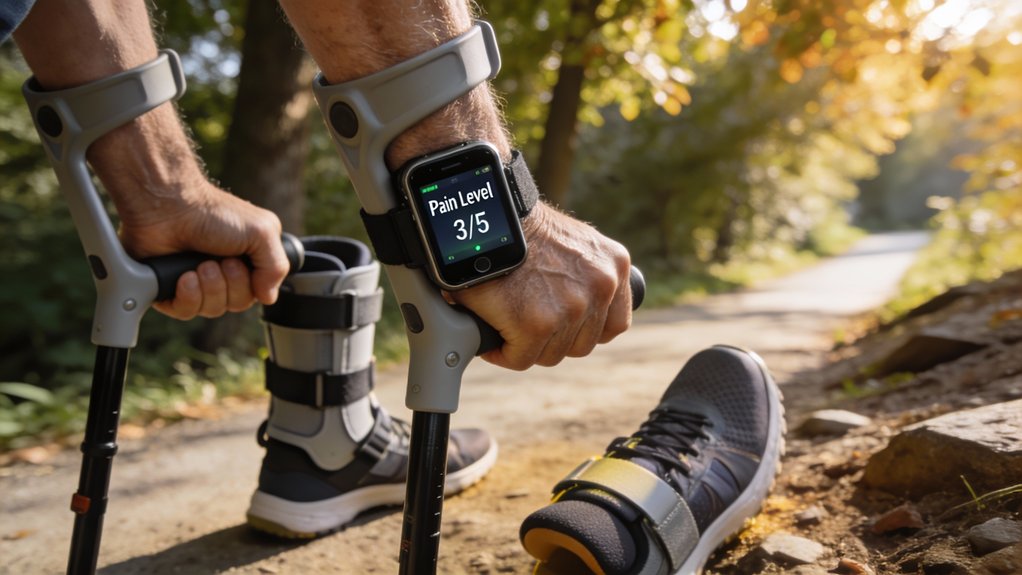 track walks to manage pain