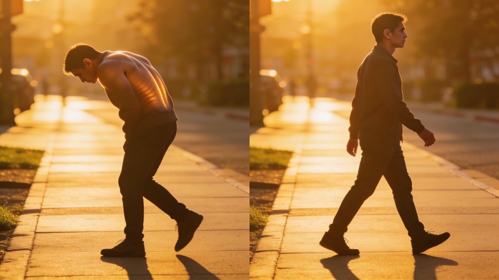 healthy posture reduced back pain